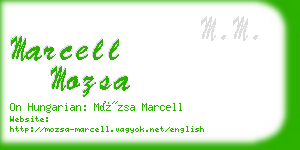 marcell mozsa business card